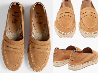 Paul Smith X Castaner Paul Artist Tan Suede 'Paul' Espadrilles Schuhe Shoes 41