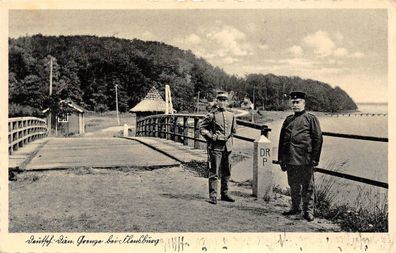 Zoll an Deutsch - Dän. Grenze bei Flensburg Fotokarte 1939