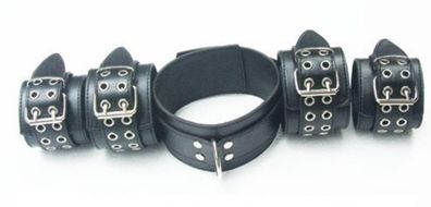 Bondage Set Kunstleder Fesselset 5 teilig