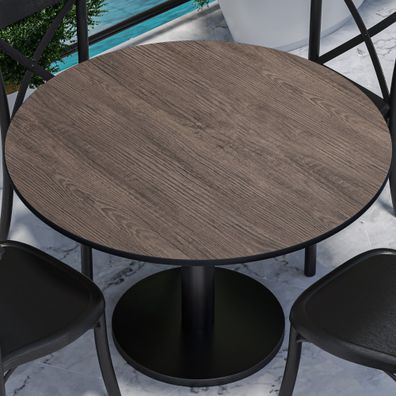 Compact | Gastro HPL Tischplatte | Ø 120 cm | Light Wenge | Rund | Gastro HPL Tischp
