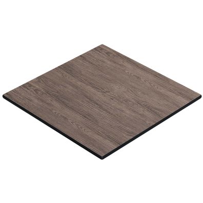 Compact | Gastro HPL Tischplatte | B: 60 x 60 cm | Light Wenge | Quadratisch | Gast