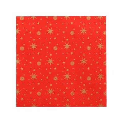 Papstar Servietten 3-lagig 1/4-Falz 25 x 25 cm "Plain Christmas Trees" | Packung (50