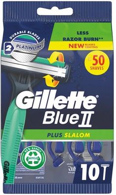 Gillette Blue II Plus Slalom 10er (1)Gillette Blue II Plus Slalom 10er (2) Klicken S