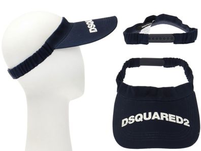 Dsquared2 Unisex Iconic Logo-patch Visor Cap Kappe Tennis Golf Hat Sonnenblende