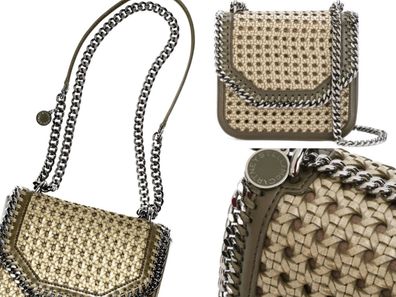 Stella Mccartney Vegan Wicker Falabella Bag Tasche Umhängetasche Crossbody New