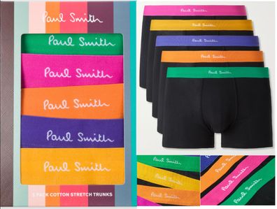 PAUL SMITH 5 Pack Underwear Strech Cotton Trunks Unterwäsche Boxer Briefs New S