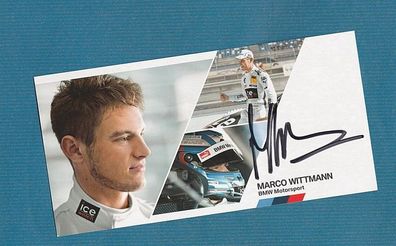 Marco Wittmann( DTM Rennfahrer ) - persönlich signiert