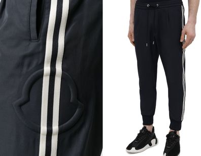 Moncler Jogginghose Stripe Track Nylon Pants Hose Jogger Jogpants Pantalone 50