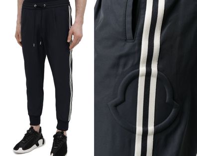 Moncler Jogginghose Stripe Track Nylon Pants Hose Jogger Jogpants Pantalone 52