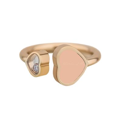 Chopard – Happy Hearts Ring aus Roségold mit Rosensteinen 829482-5612