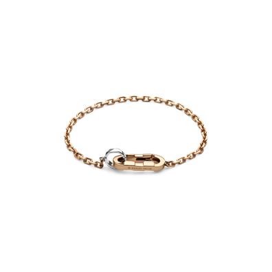 Gucci – YBA786693002 – Link to Love Kettenarmband aus Roségold und Weißgold