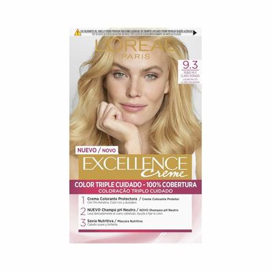 L'Oréal Professionnel Excellence Creme tinte #9,3-rubio claro claro dorado 192ml