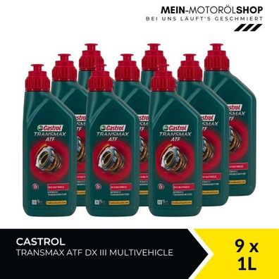 Castrol Transmax ATF DX III Multivehicle 9x1 Liter