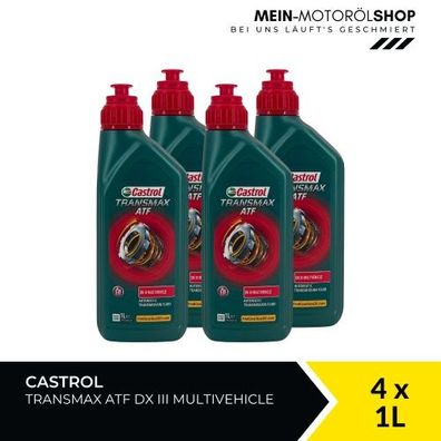 Castrol Transmax ATF DX III Multivehicle 4x1 Liter