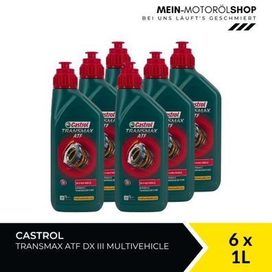 Castrol Transmax ATF DX III Multivehicle 6x1 Liter