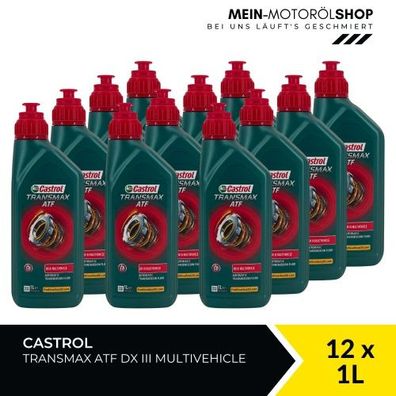 Castrol Transmax ATF DX III Multivehicle 12x1 Liter