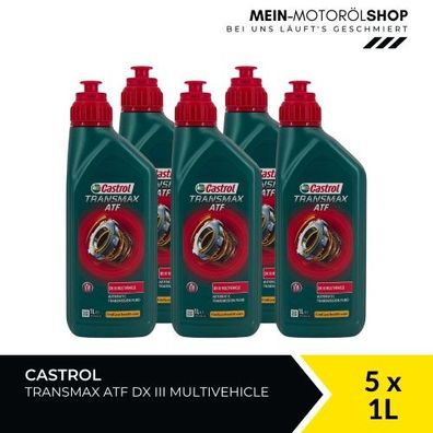 Castrol Transmax ATF DX III Multivehicle 5x1 Liter