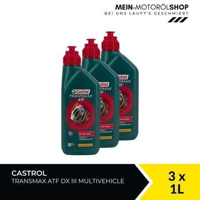 Castrol Transmax ATF DX III Multivehicle 3x1 Liter