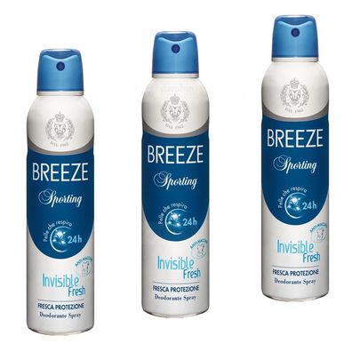 Breeze Sporting deo 3x 150 ml ohne Alkohol