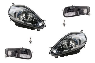 Scheinwerfer passend für Fiat Punto 199 10/2009- + H4 Set Links Rechts + Blinker