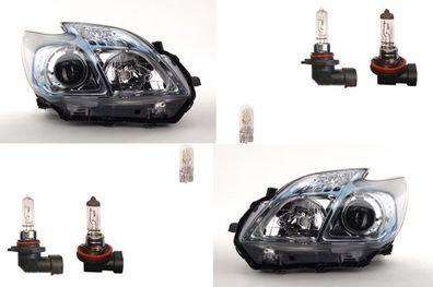 Scheinwerfer Halogen passend für Toyota Prius 01/09-04/12 Leuchtmittel Set Li Re
