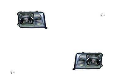 Scheinwerfer Halogen passend für Mercedes W124 93-95 mit H4 H3 Satz Links Rechts