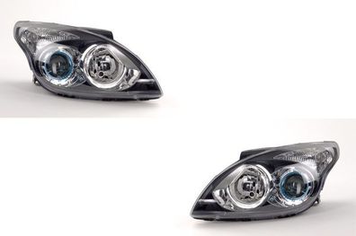 Scheinwerfer Halogen passend für Hyundai i30 07/10-11/11 H7 H1 Satz Links Rechts