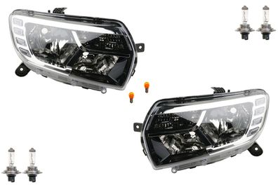 Scheinwerfer Halogen passend für Dacia Logan MCV II 17- Leuchtmittel Set Li. Re