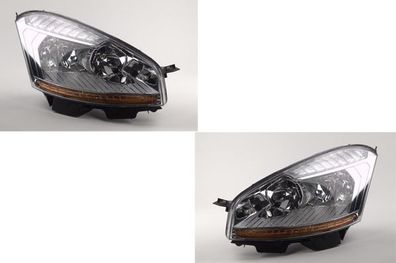 Scheinwerfer Halogen passend für Citroen C4 Picasso 07-10 H7 H1 Set Links Rechts