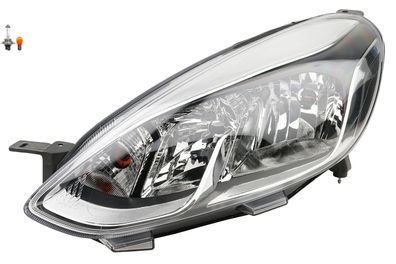 Scheinwerfer Halogen Front passend für Ford Fiesta 17 05/ 17- Links Leuchtmittel