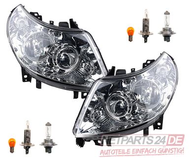 Scheinwerfer Halogen Front passend für Fiat Ducato 250 11-14 Set LR Leuchtmittel