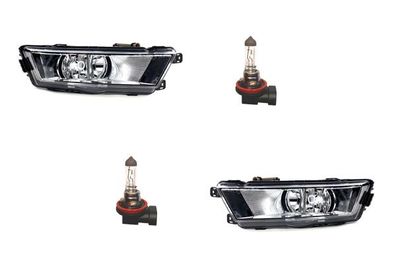 Nebelscheinwerfer Nebellicht kompatibel zu Skoda Rapid 07/12-04/17 Set LR mit H8