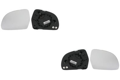Außenspiegel Glas passend für Audi A3 8P 08/08-05/10 L+R Set m. Trägerpl. konvex