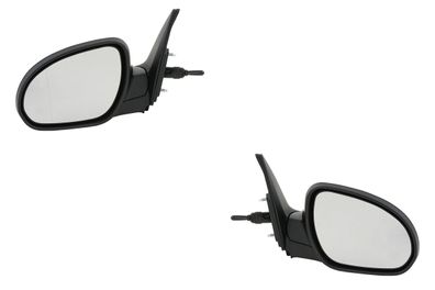 Außenspiegel Spiegel passend für Hyundai i30 10/07- Set Links und Rechts schwarz