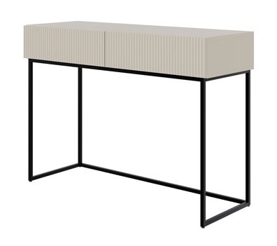 Selsey VELDIO - Schminktisch mit 2 Schubladen, greige, 110 cm