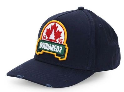 Dsquared2 Iconic 64 Leaf 95 Logo Baseballcap Cap Kappe Basebalkappe Hat Hut New