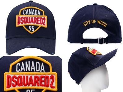 Dsquared2 Iconic City Of Wood Canada Baseballcap Cap Kappe Basebalkappe Hat Hut