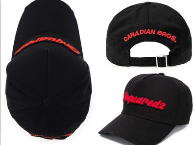 Dsquared2 Iconic Logo Canadian Bro. Baseballcap Cap Kappe Basebalkappe Hat Hut