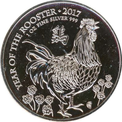 Großbritannien 2017 - 1 Oz - Jahr des Hahns*