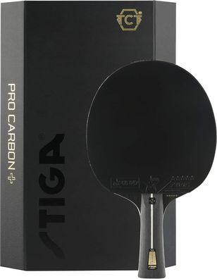 STIGA Pro Carbon+ Tischtennisschläger Professioneller mit Carbon-Technologie