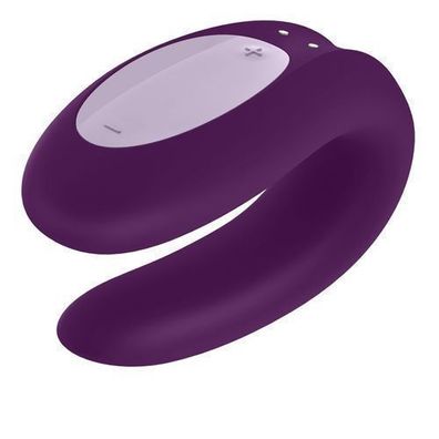 Satisfyer Double Joy Partner Vibrator für Paare, Violet, wiederaufladbar