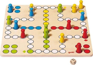 Ludo Spiel für Kinder & Senioren Brettspiel klassisch große Figuren