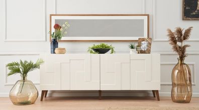 Esszimmer Anrichte Holzmöbel Modern Luxus Sideboard Design Kommode