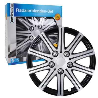 Cartrend RadzierblendenSet 15 Zoll R15 15" 4x Radkappen Radblenden Abdeckung