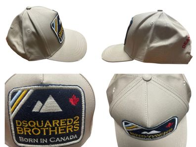 Dsquared2 Brothers Mountain Icon Patch Baseballcap Cap Kappe Basebalkappe Hat