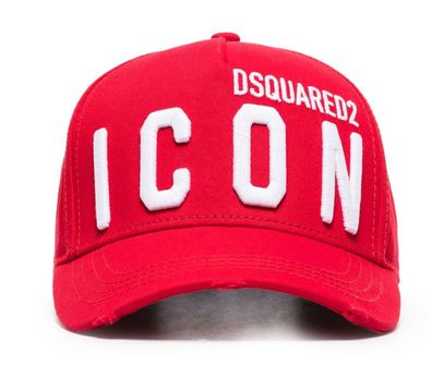 Dsquared2 Icon Baseballcap Cap Kappe Basebalkappe Cult Hat Hut White Red New