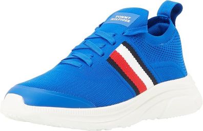 Tommy Hilfiger Herren Sneaker Modern Knit Stripes ESS - Blau, Größe 44