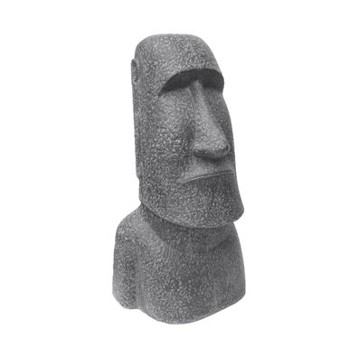 STADO® | Gartenfigur | Grau | 78cm | Moai | Skulptur | Rapa Nui | Osterinsel