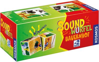 Kosmos 697365 - Sound Cube Farmyard – Kinder-Spielwürfel mit Tiergeräuschen