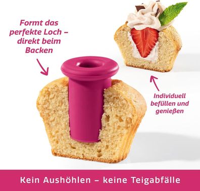 CUCAP 6 x Silikon-Ausstechformen – Perfekte Backformen für Muffins und Cupcakes